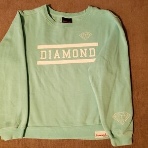 Diamond Supply Co. Light Green Crewneck Sweater